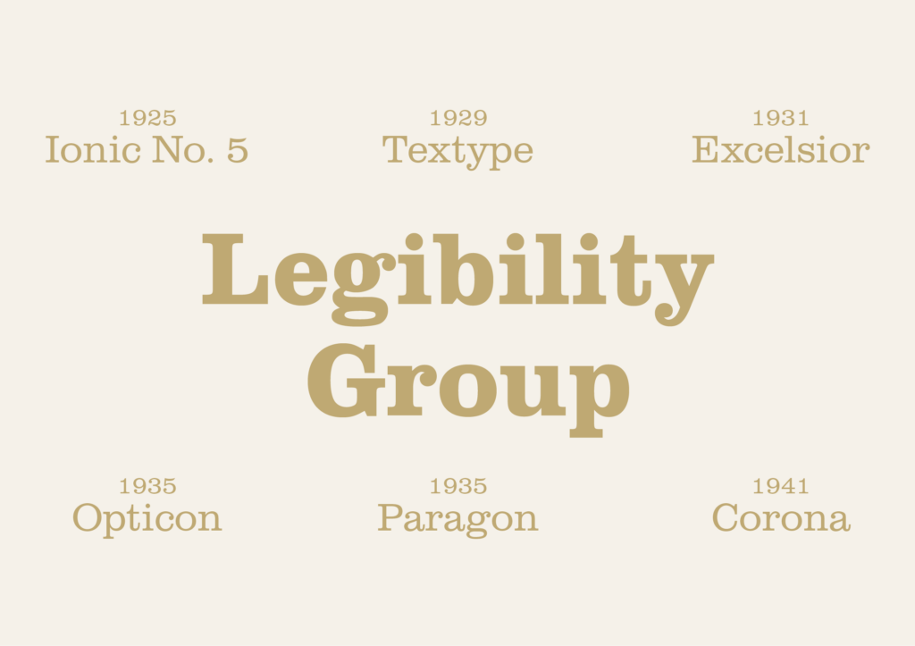 Linotype 的 Legibility Group