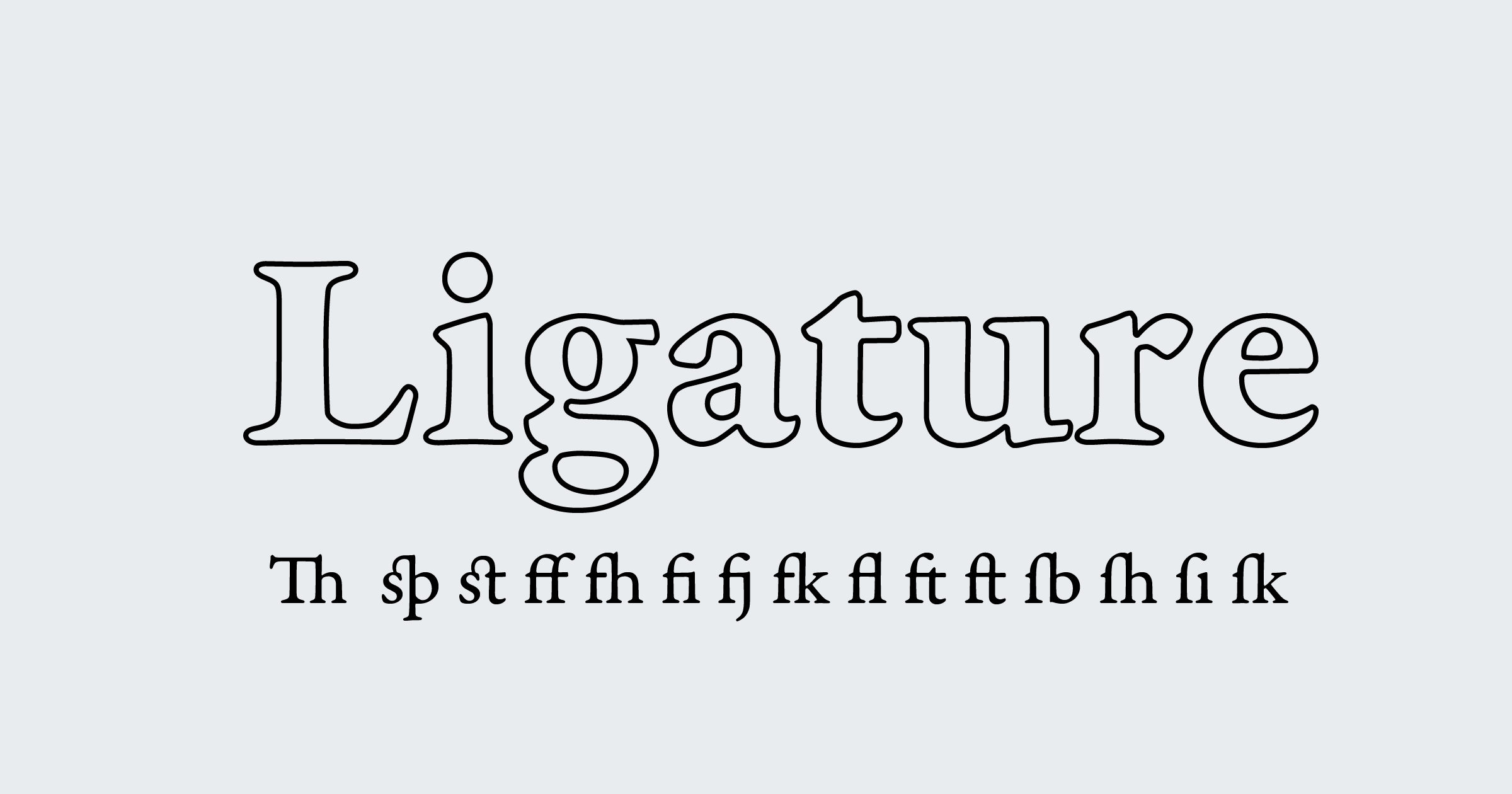 連字 Ligature：那兩個字怎麼黏在一起