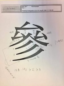 Matisse-M「參」字設計