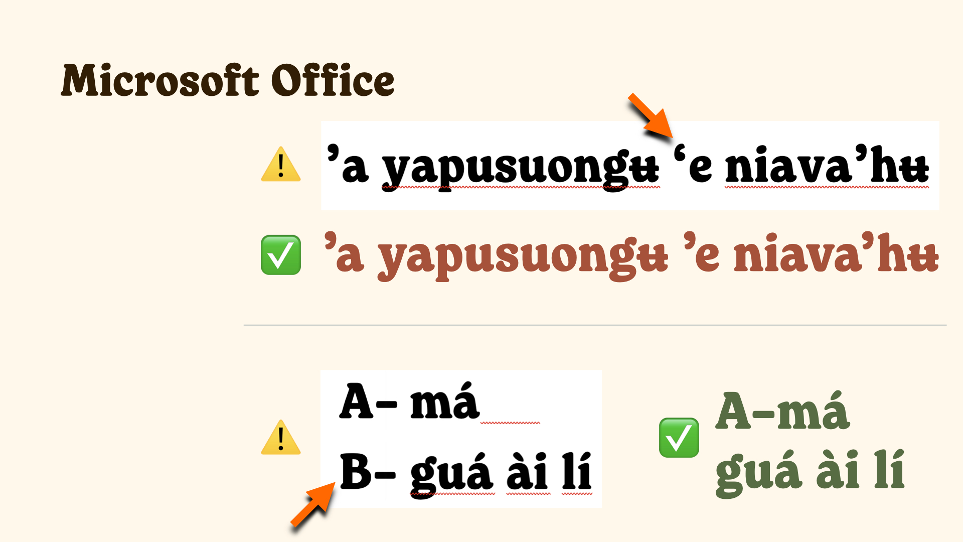 Auto corrections frustrate the need for Formosan languages.