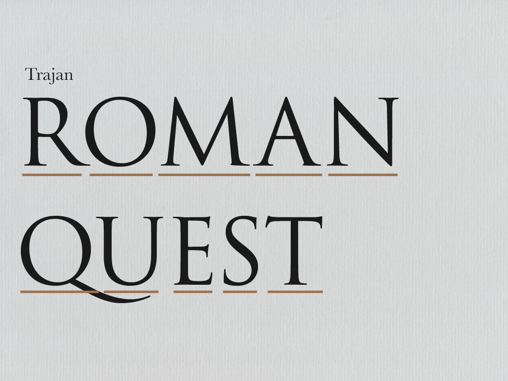 傳統的羅馬比例寬窄變化大