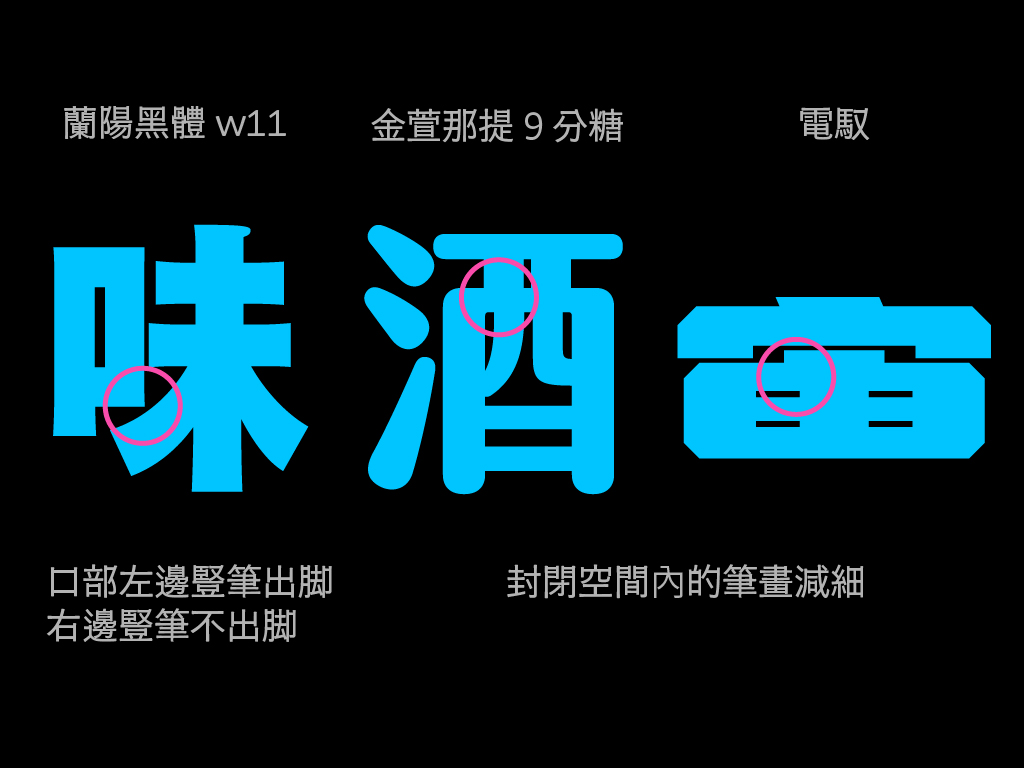 偷空間常見筆畫壁讓，以及粗細調配兩種方式